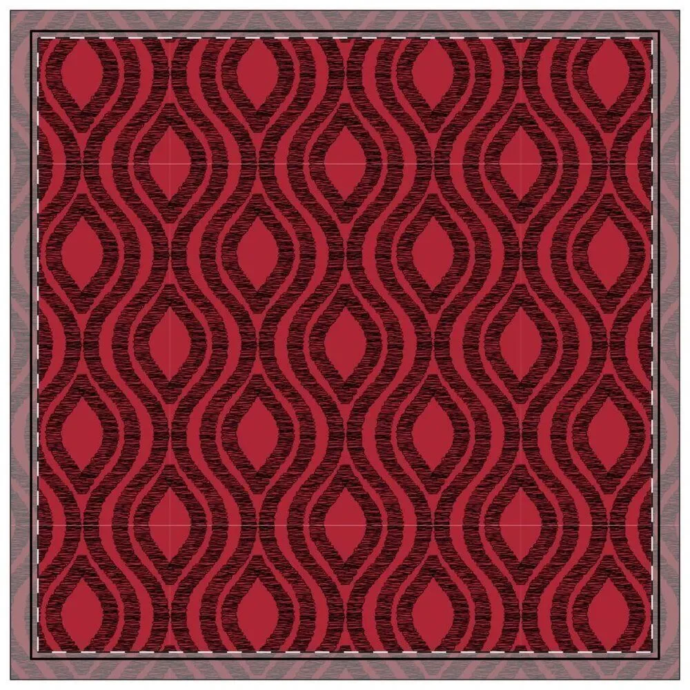 NWT Porter Anna- Red & Black Cotton Napkin 4-set, Ogee
